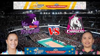 CHOCO MUCHO VS AKARI CHARGERS  PVL  ALL FILIPINO CONFERENCE [upl. by Joshia7]