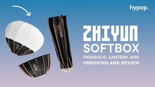 Zhiyun Lighting Modifiers  Parabolic Lantern and Mini Softboxes  Unboxing amp Review [upl. by Chi]