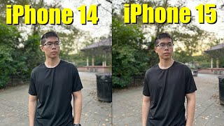 iPhone 14 vs iPhone 15 Camera Comparison  Worth Upgrading [upl. by Hareehahs]