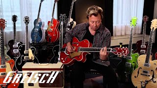 Gretsch 6120SSU Brian Setzer Nashville Orange Flame  Gretsch Guitars [upl. by Sophy469]