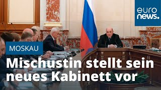 Moskau Mischustin stellt sein neues Kabinett vor [upl. by Feola424]