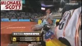 NOVAK DJOKOVIC PSUJE  quotSad cete kurac da mi lizetequot Madrid 2013 [upl. by Nnaerb]