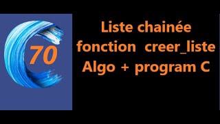 fonction créer liste chainée  exercice corrigé algorithme amp langage C [upl. by Ayanej815]