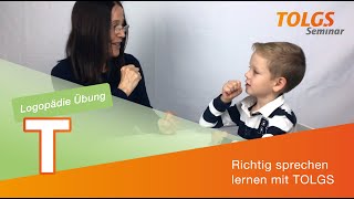 Logopädie Übung für Kinder – Lautbildung T [upl. by Oirogerg]