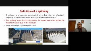 water Resources Engineering 2 Module16 Spillways types ogee spillway [upl. by Imik]