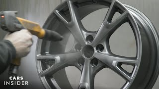 How Wheels Are Professionally PowderCoated  Cars Insider [upl. by Yort]