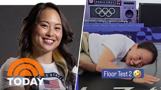 Sunny Choi tests out break dance floor for Olympic debut in Paris [upl. by Eugnimod]