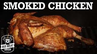 EASY Whole Smoked Chicken Recipe w Pellet Smoker [upl. by Elyagiba]