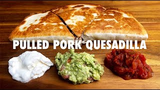 Weber Q Pulled Pork Quesadilla [upl. by Eissej]