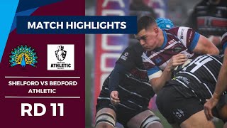 RD11 HIGHLIGHTS Shelford Mens 1st XV vs Bedford Athletic [upl. by Nonnarb]