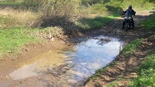 Honda VFR800x Crossrunner in mud Adventure bike offroading Uk green lane riding [upl. by Teews]