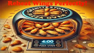 605 ReHeating Chicken Wings on the Granitestone Piezano Pizza Cooker [upl. by Naji144]