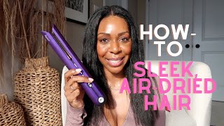 How To Air Dry Relaxed Hair  Smooth amp Sleek  Chatty GRWM  Style Domination [upl. by Beach837]