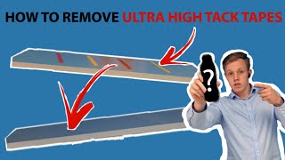 How to remove high bond double sided tapes from almost anything [upl. by Etnasa]