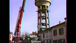 démontage du chateau deau de lescure dalbigeois novembre 1993 [upl. by Netsua230]