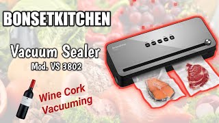 BONSENKITCHEN  Vacuum Sealer  Mod VS3802 [upl. by Camus]