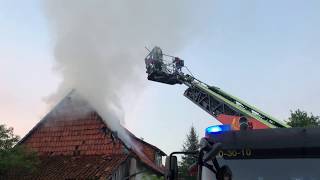 Kurzclip Hausbrand im Northeimer Ortsteil Edesheim [upl. by Ys930]