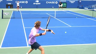 Andrey Rublev DESTROYS Every Ball at Court Level [upl. by Antoni]