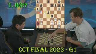 B3 OPENING Wesley So vs Magnus Carlsen  CCT Final 2023  G1  Day 1 [upl. by Hurwitz]