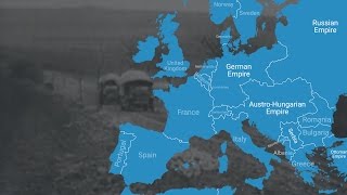 Animated Map Shows How World War I Changed Europes Borders [upl. by Ecirahs740]