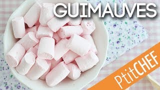 Recette de guimauves  marshmallows à la grenadine  Ptitchefcom [upl. by Noivaz]