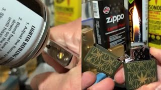 Refilling Our Zippo Butane Soft Yellow Flame Insert For A Second TimeGauging Fuel Efficiency [upl. by Eileek601]