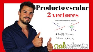 PRODUCTO ESCALAR de dos vectores  Producto escalar en R3 👌 Geometría Descriptiva💪 [upl. by Natsuj]