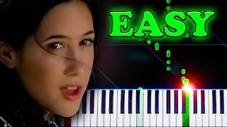 Vanessa Carlton  A Thousand Miles  EASY Piano Tutorial [upl. by Zoller]