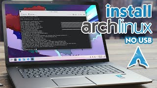 Dual Boot Arch Linux and Windows Without USB Drive  archinstall [upl. by Octavian]