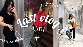 last vlog before the month of Ramadan 🌙shopping cinema restaurant uni🌷 [upl. by Aynekal204]