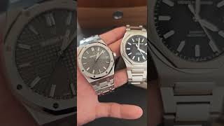 Audemars piguet 15500st 41mm VS Girard perregaux laureato 42mm  high end luxury sports steel watch [upl. by Acie]