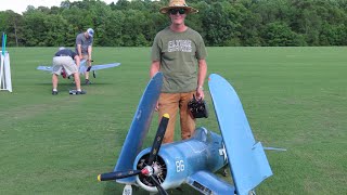 Joe Nall 2024 Corsair with Moki Radial Engine [upl. by Hadlee]