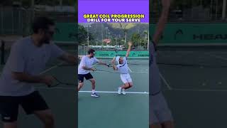 GREAT COIL DRILLS ON SERVE tennis shorts [upl. by Chane817]