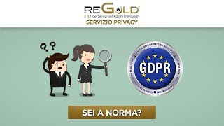 REGOLD  Nuova Normativa sulla Privacy [upl. by Marguerite]