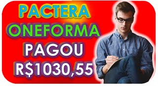 💥ONEFORMA PAGOU R103055  PROVA DE PAGAMENTO VAGAS EM HOME OFFICE [upl. by Rochella]