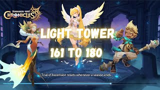 Spires of Ascension LIGHT TOWER Stages 161180 EASY MODE Summoners War Chronicles [upl. by Suirtimed300]