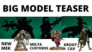 NEW 40K MODEL TEASERS  Orks Custodes and Kroot are Coming [upl. by Emina]