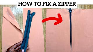 DIY HOW TO FIX A ZIPPER [upl. by Kciredes99]