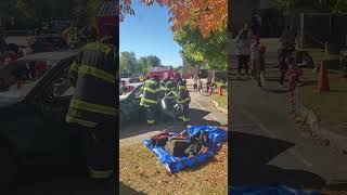 Brockton fire department opens house at brockton high school today [upl. by Romie703]