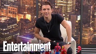 Tom Holland Reacts To Chris Hemsworths Viral Avengers Video  Cover Shoot  Entertainment Weekly [upl. by Euqirne438]