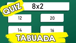 QUIZ DA TABUADA  Vamos Treinar a tabuada com essas 15 multiplicações [upl. by Aiynot291]