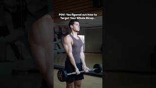 How to Target Your Whole Bicep… bicepsworkout bicepexercises biceps [upl. by Hamilah948]