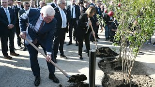 Griechenland Steinmeier besucht künftige HolocaustGedenkstätte  AFP [upl. by Bodrogi781]