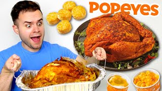 I bought Popeyes 100 CajunStyle Turkey… HONEST REVIEW [upl. by Namilus]