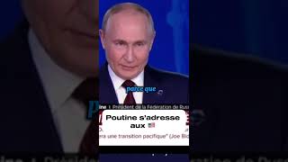 Vladimir Poutine quotOn récolte ce qu’on sèmequotpoutine biden shortvideo macron lfi lepen rn [upl. by Johnston]