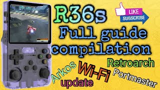 R36s guide for beginners in 2024 my compilation Updateportmaster settingsarkosretroarch [upl. by Roxie999]