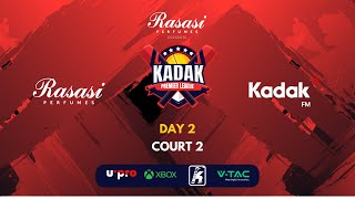 Rasasi Perfumes Kadak Premier League 50  Day 2  Court 2 [upl. by Iliram]