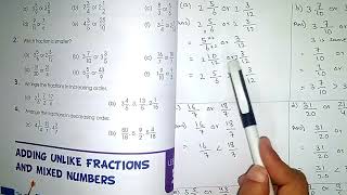 Comparing and Ordering fraction class 5 lesson2 pg46 Apsacs maths solution by sabahat sitara [upl. by Rosena]