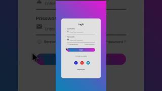 Responsive Login amp Registration Form using HTML CSS amp JavaScript coding csseffect [upl. by Radnaskela924]