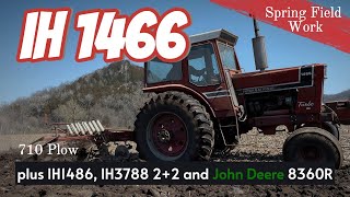 Plowing with IH 1466 Tractor and 710 plow [upl. by Raina]